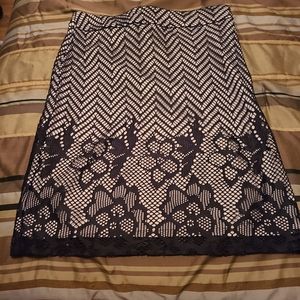 Black lace skirt